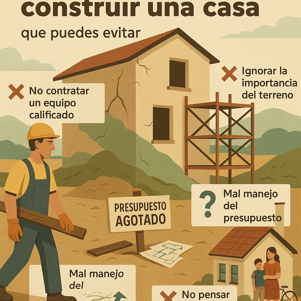 🚫 Errores comunes al construir una casa y cómo evitarlos