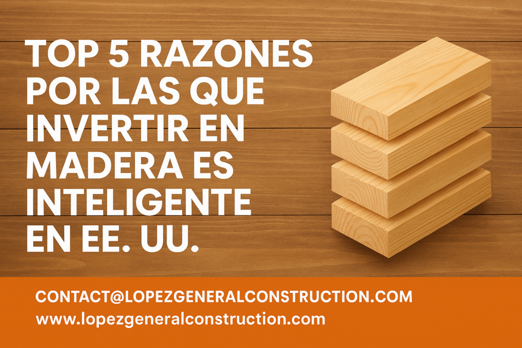 Top 5 razones por las que invertir en madera es una decisión inteligente en EE. UU