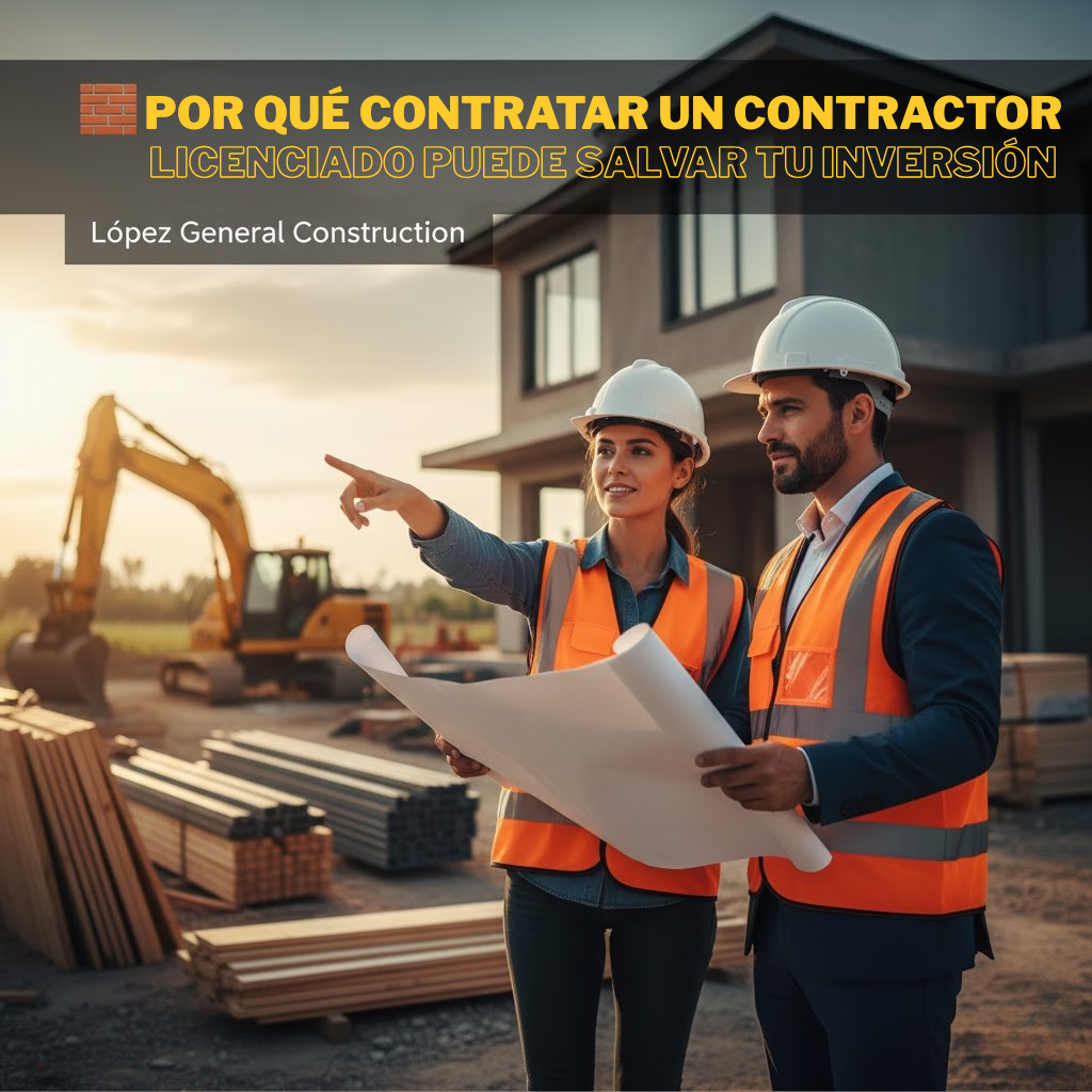 Por qué contratar un contractor licenciado puede salvar tu inversión